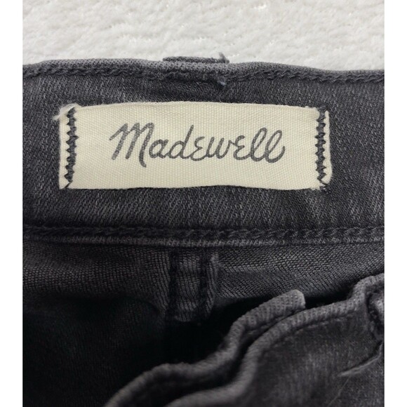 Madewell 10” High Rise Skinny Jeans Raw Hem Women’s Size 28 Exposed Button Fly - Picture 6 of 10
